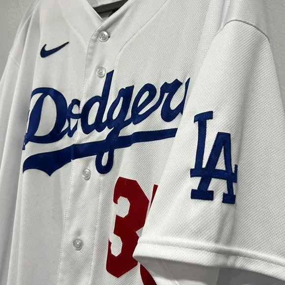 Men's Los Angeles Dodgers Cody Bellinger Nike White Home Authentic Player Jersey